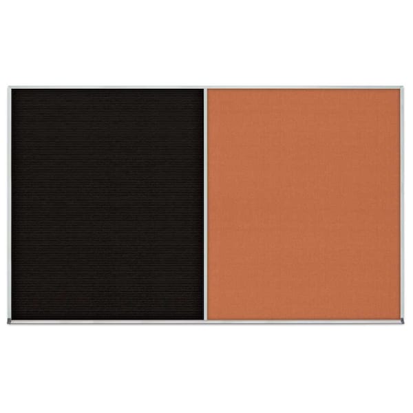 Enclosed Corkboard, 1 Door, 24"x36", 4" Fra
